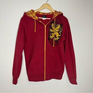 Harry Potter Gryffindor Sweater Mens XSmall Red Yellow Hoodie Universal Studios